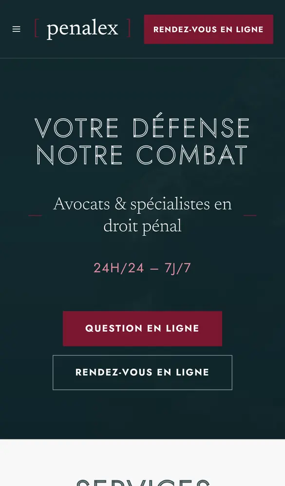 alpha.penalex.ch sur mobile