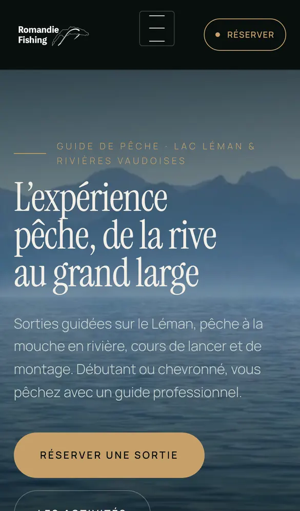 romandiefishing.ch sur mobile